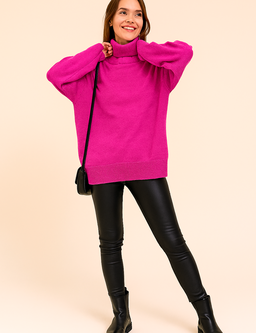 Eliza | Klassisk rullekravetrøje i løs pasform 1