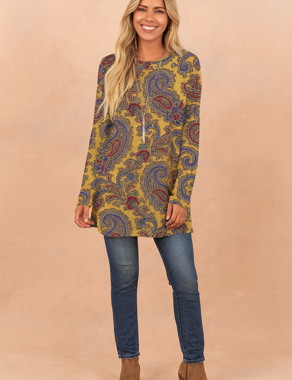 Eliza | Paisley-printet sweater 1