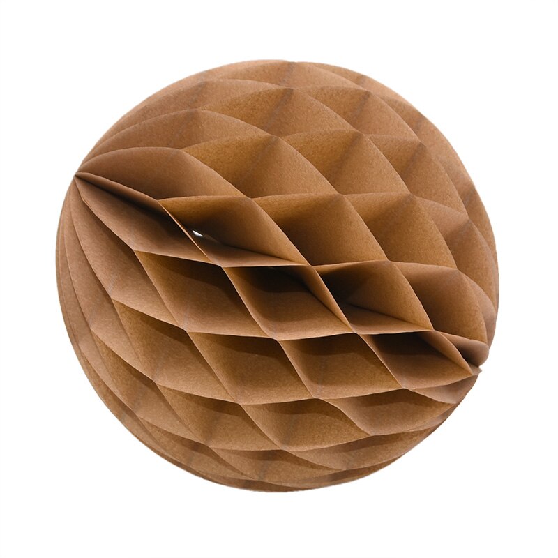 Farvestrålende dekorative papirkugler i forskellige størrelser 10