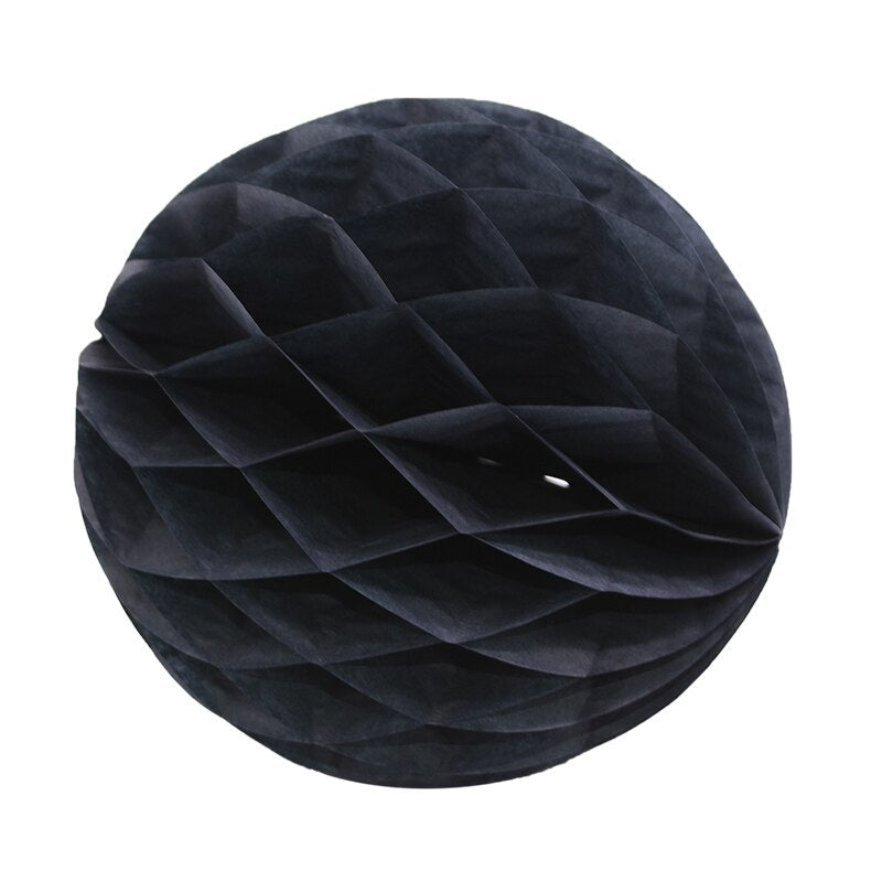 Farvestrålende dekorative papirkugler i forskellige størrelser 11