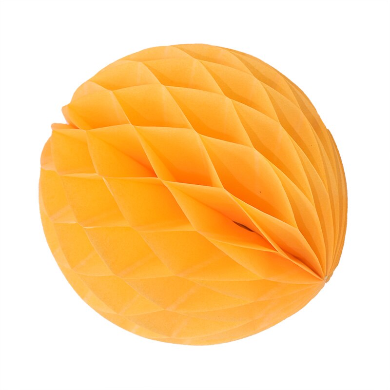 Farvestrålende dekorative papirkugler i forskellige størrelser 12