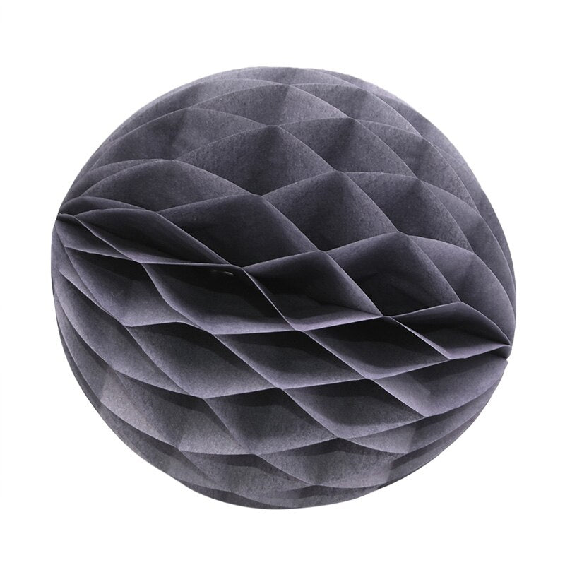 Farvestrålende dekorative papirkugler i forskellige størrelser 15