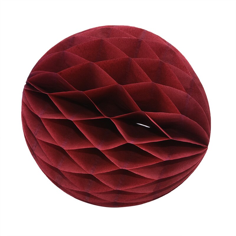 Farvestrålende dekorative papirkugler i forskellige størrelser 16