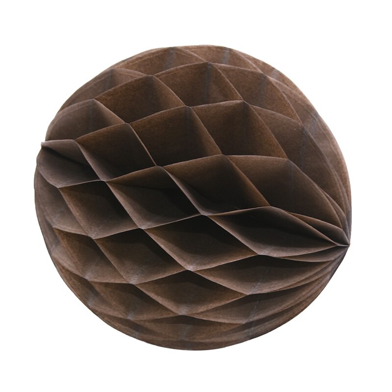 Farvestrålende dekorative papirkugler i forskellige størrelser 24