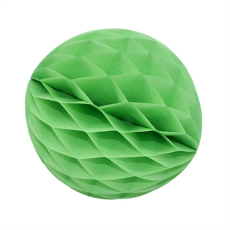 Farvestrålende dekorative papirkugler i forskellige størrelser 4