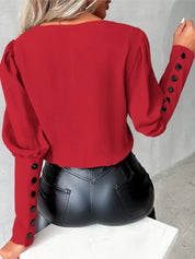 Paris | Elegant Bluse med V-hals