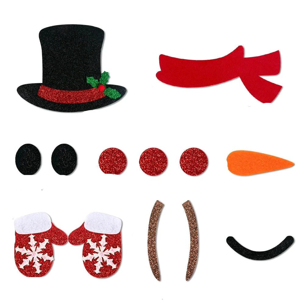 Festdekoration | Vintertegneserie juleklistermærkesæt til vægge og gaver 0