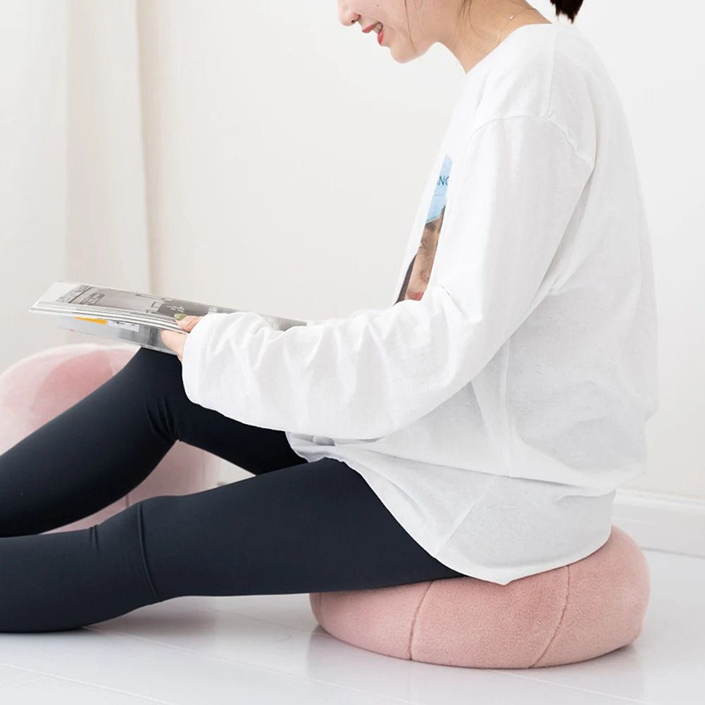 Fløjlsplysboldpude – Elegant morgenboldgulvpude til sofa og boligindretning 4