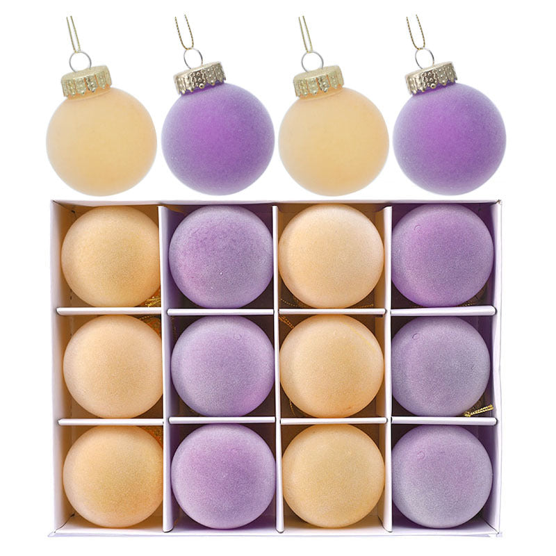 Fløjlsvedhæng | Elegant juletræspynt til nytårsopsætning 4