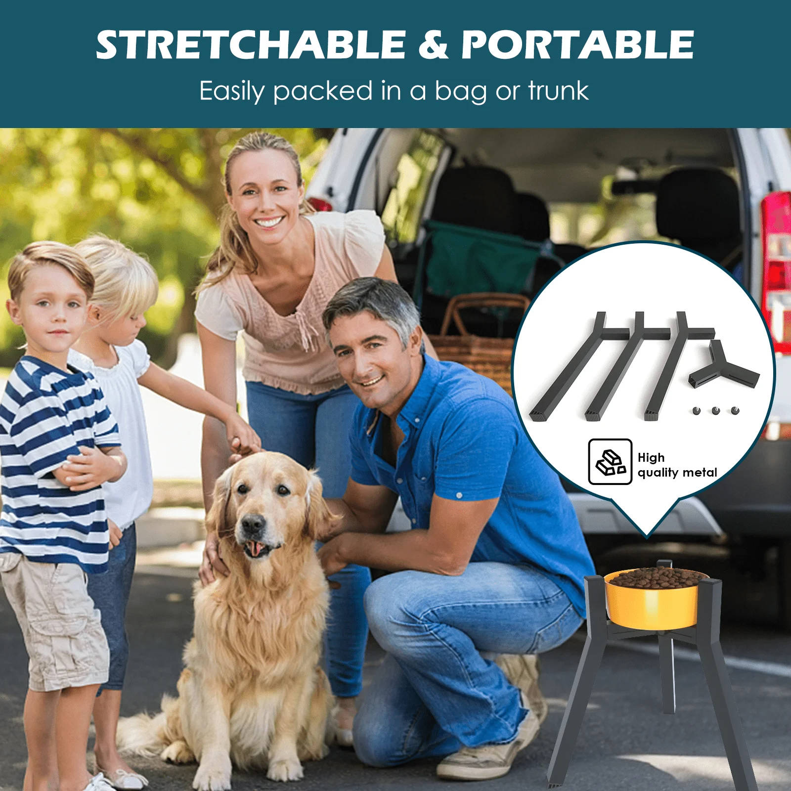 Forhøjet hundeskålsstativ 4