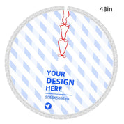 Forklæde med frynser og juletræsmotiv 10