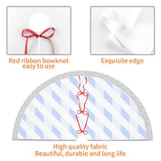 Forklæde med frynser og juletræsmotiv 5