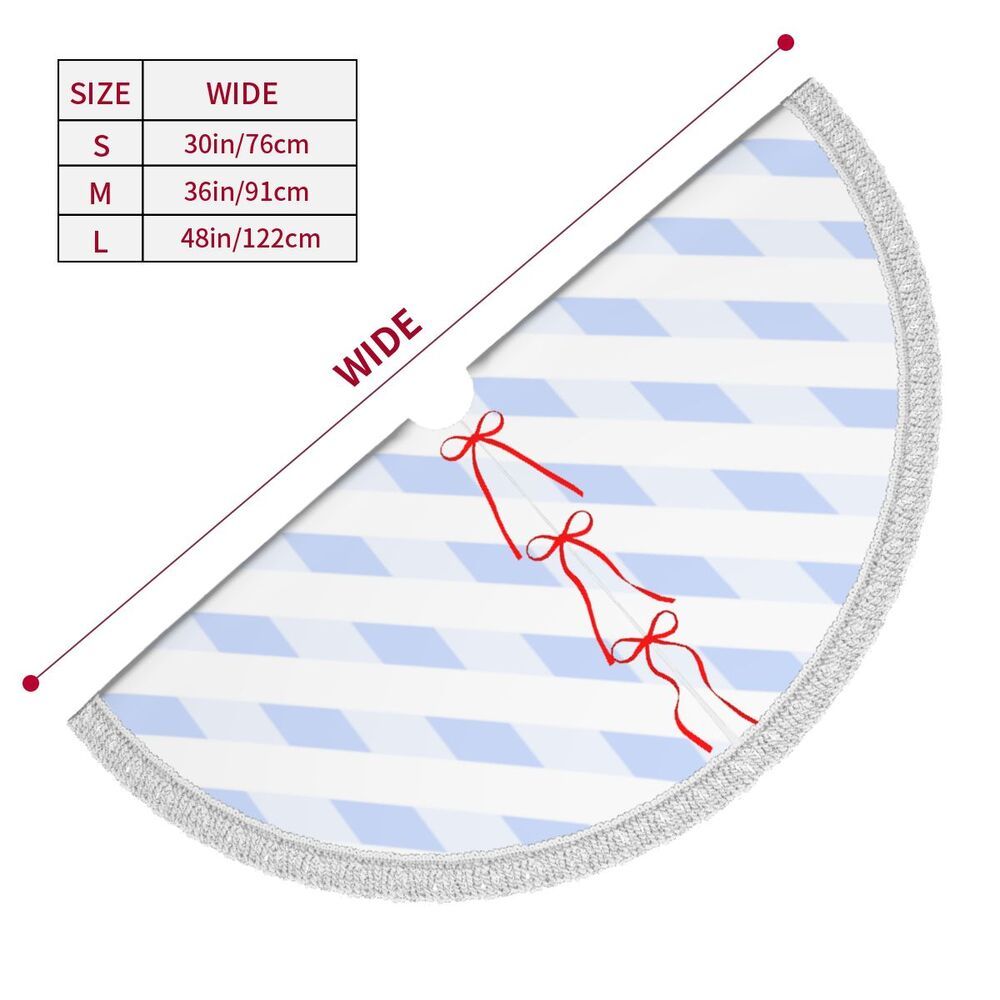 Forklæde med frynser og juletræsmotiv 6