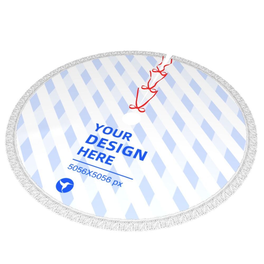 Forklæde med frynser og juletræsmotiv 7