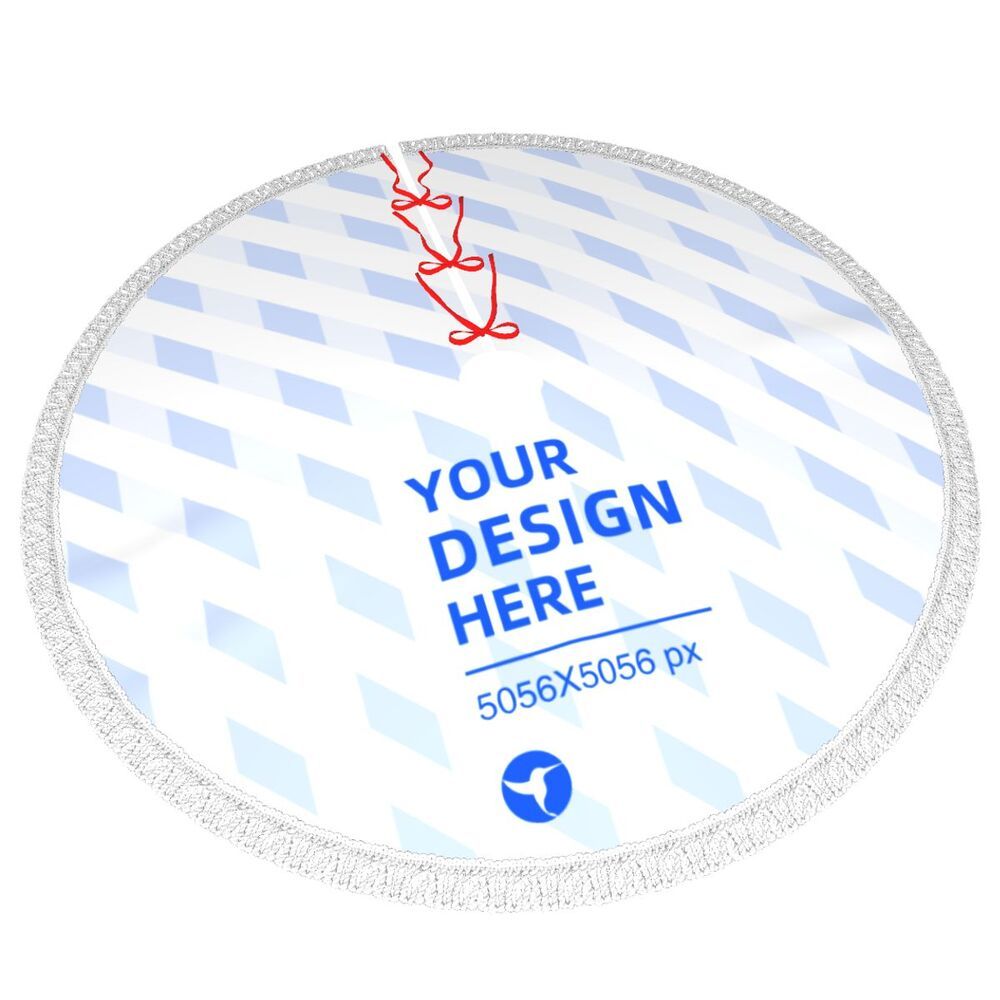 Forklæde med frynser og juletræsmotiv 8