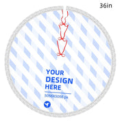 Forklæde med frynser og juletræsmotiv 9