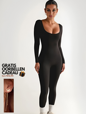 Monica | Jumpsuit Stram med Lange ærmer