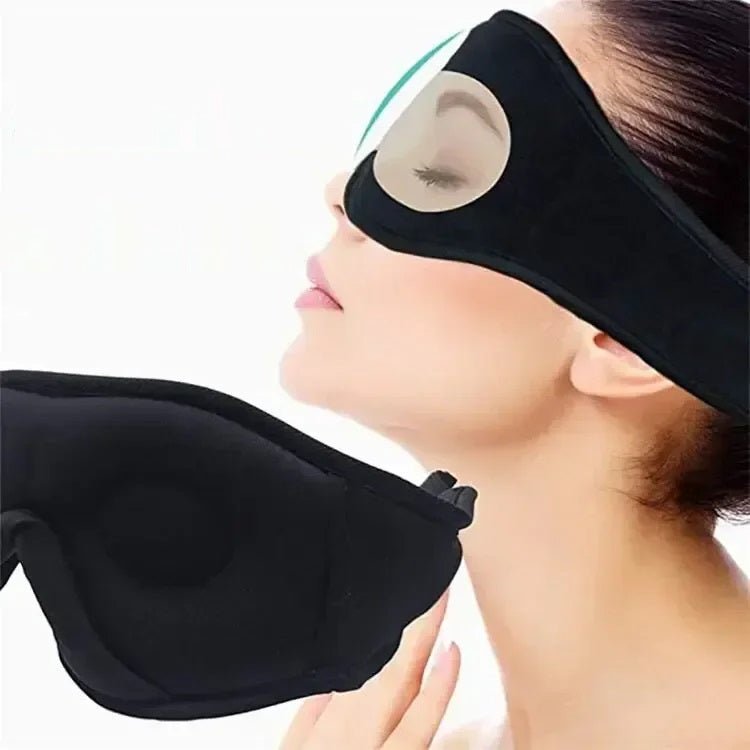Genopladelig Bluetooth-søvnmaske – 3D ultrablød øjenmaske med trådløs musik og hovedtelefoner for ultimativ komfort og afslapning på rejsen 2
