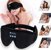 Genopladelig Bluetooth-søvnmaske – 3D ultrablød øjenmaske med trådløs musik og hovedtelefoner for ultimativ komfort og afslapning på rejsen 3