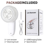 Genopladelig elektrisk fnugfjerner til tøj, møbler og tæpper 1