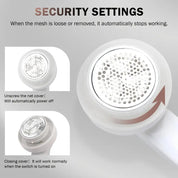 Genopladelig elektrisk fnugfjerner til tøj, møbler og tæpper 7