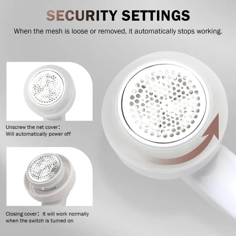 Genopladelig elektrisk fnugfjerner til tøj, møbler og tæpper 7