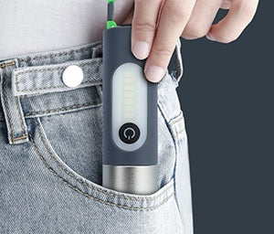 Genopladelig zoombar LED-lommelygte – Superlysstærkt kompakt hvidt laserlys til camping, vandreture, hjemmet og udendørs nødsituationer 2