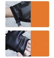 Genopladelige elektriske opvarmede handsker – fingerløse vintervarmehandsker til cykling, udendørssport og komfort i koldt vejr 3