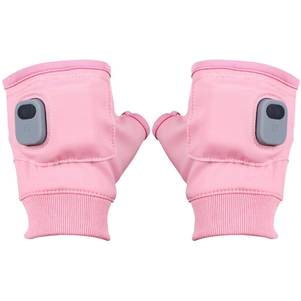 Genopladelige varmehandsker – 360° varme for ultimativ komfort. Vindtætte, fingerløse og perfekte til vintervandringer, cykling og udendørs eventyr. 0