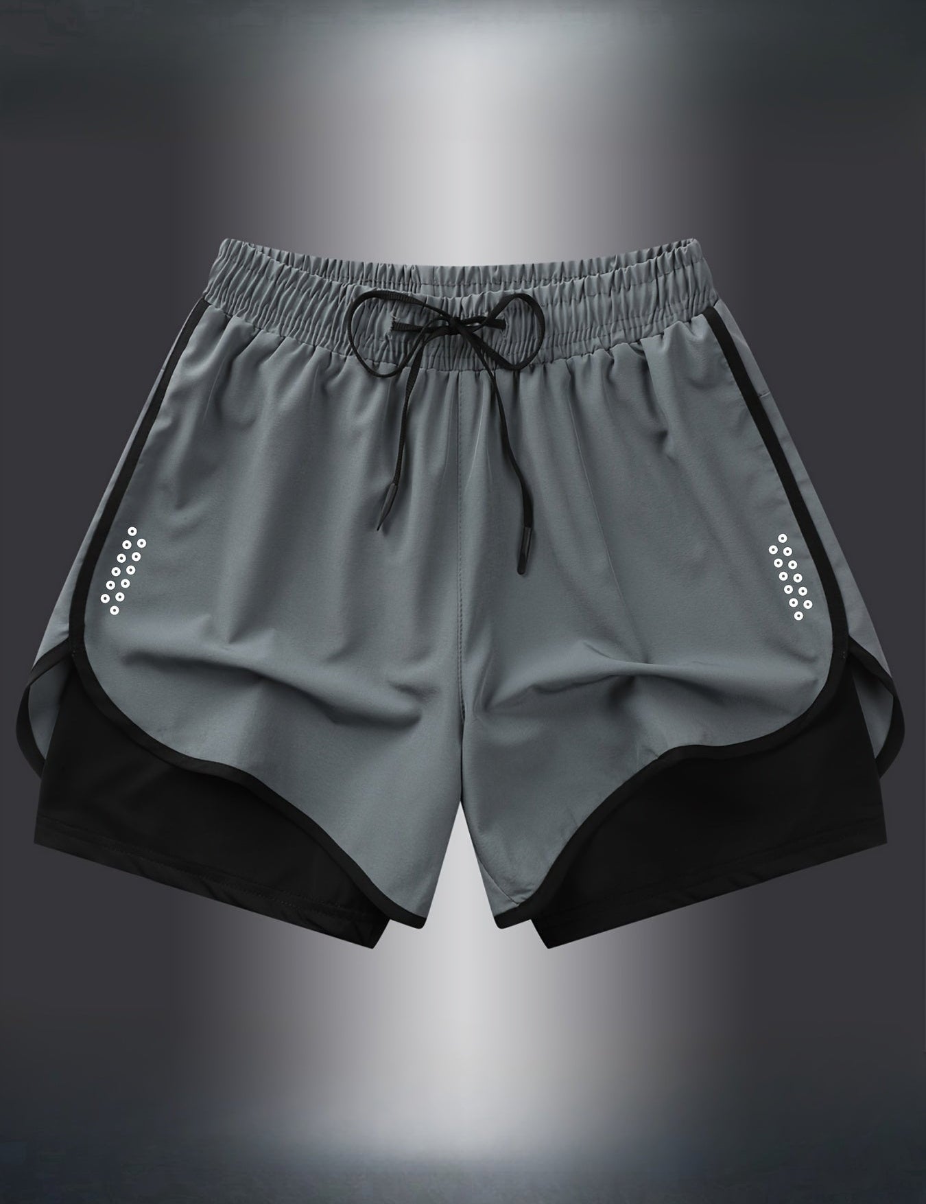 Geometriske sportshorts til kvinder – Stilfulde og åndbare til fitness og løb 0