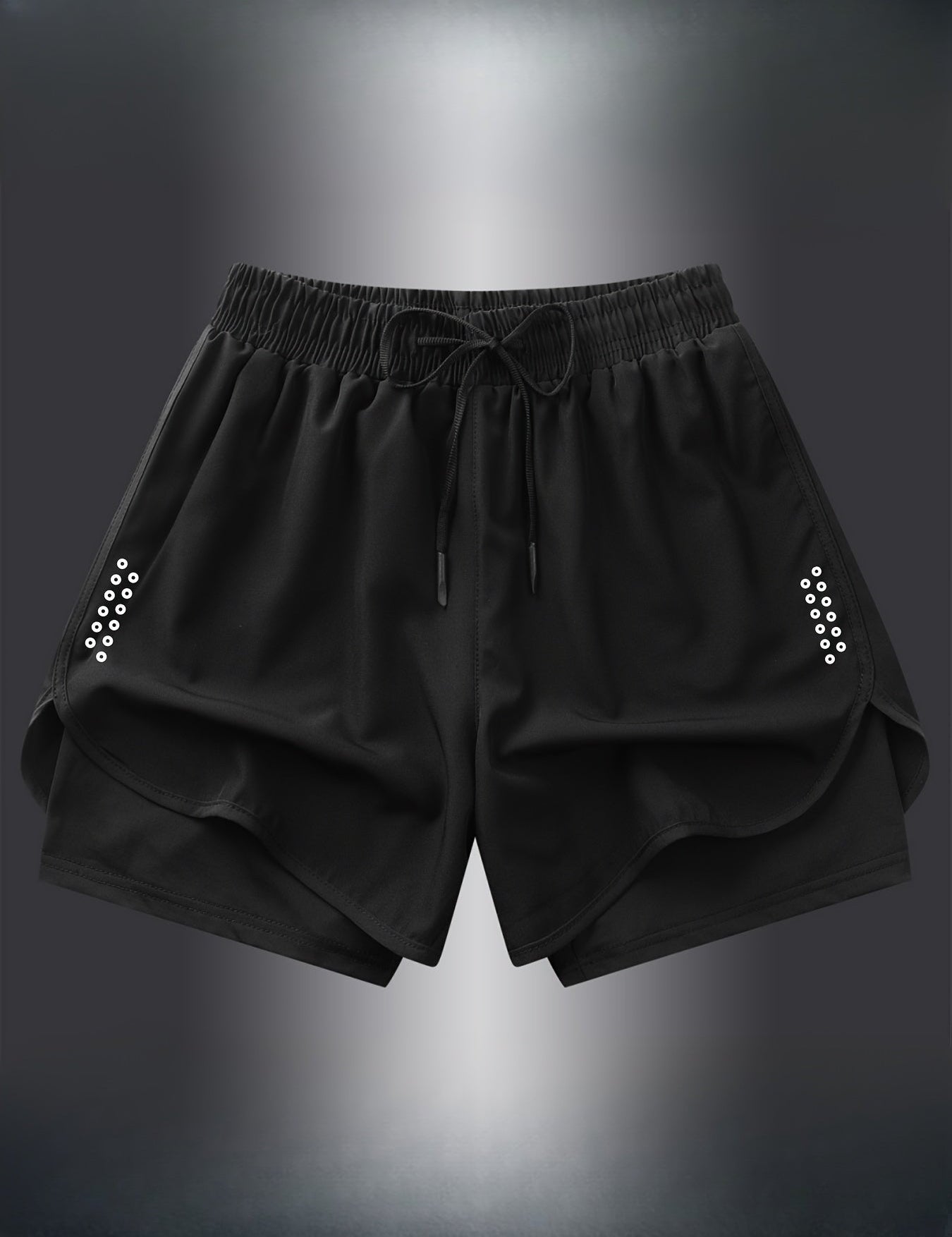 Geometriske sportshorts til kvinder – Stilfulde og åndbare til fitness og løb 1