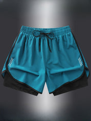 Geometriske sportshorts til kvinder – Stilfulde og åndbare til fitness og løb 2