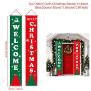 Glædelig jul hængende dørbannere 4