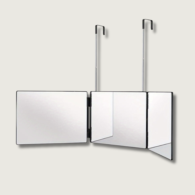 GlamAura - Roterende 3-sidet spejl til styling 0