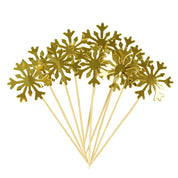 Glitter Snefnug Nytårsfest Kagetoppere 20 stk. Sæt 2