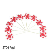 Glitter Snefnug Nytårsfest Kagetoppere 20 stk. Sæt 7