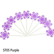 Glitter Snefnug Nytårsfest Kagetoppere 20 stk. Sæt 8