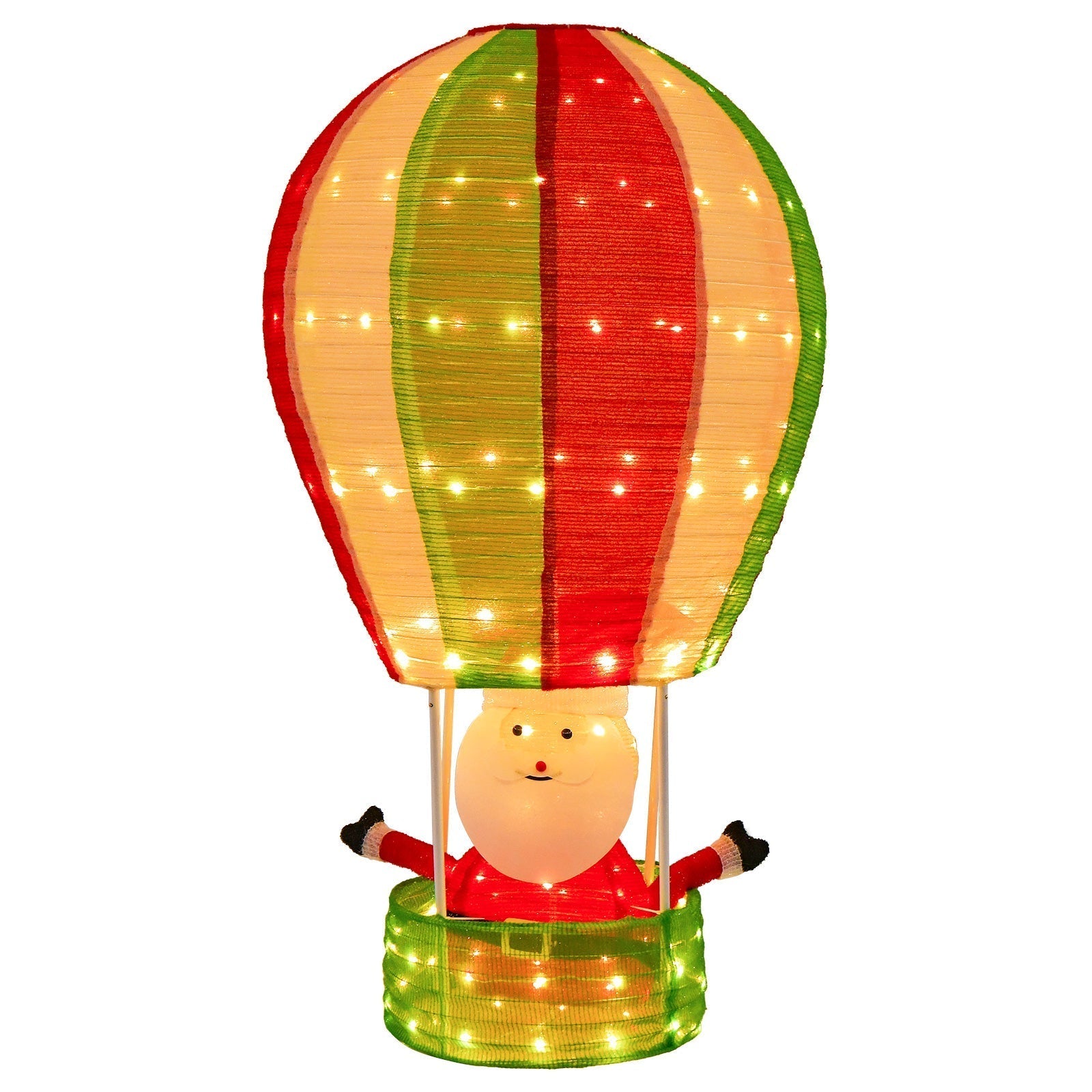 GlowBalloon – Pop-up oppustelig juleballon med indvendige LED'er 0