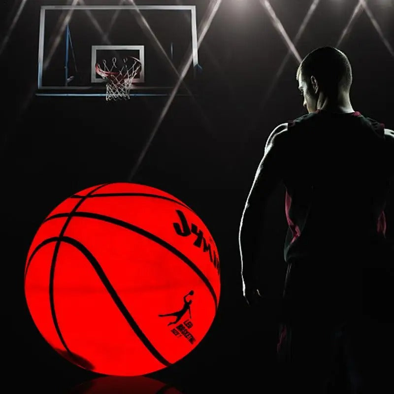 GlowBasket LED Basketball - Spil i mørket, skinn i lyset 2