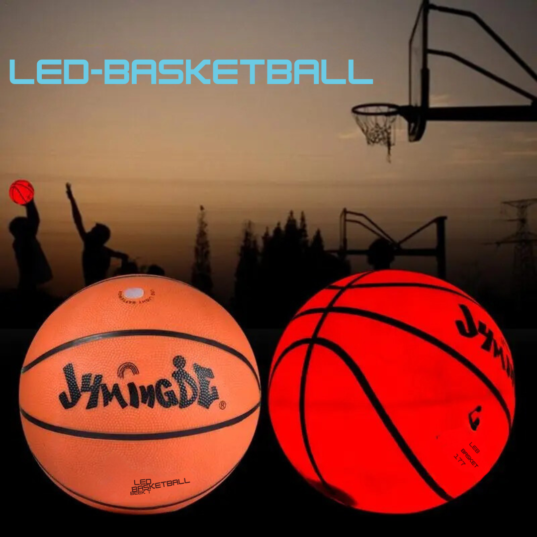 GlowBasket LED Basketball - Spil i mørket, skinn i lyset 3