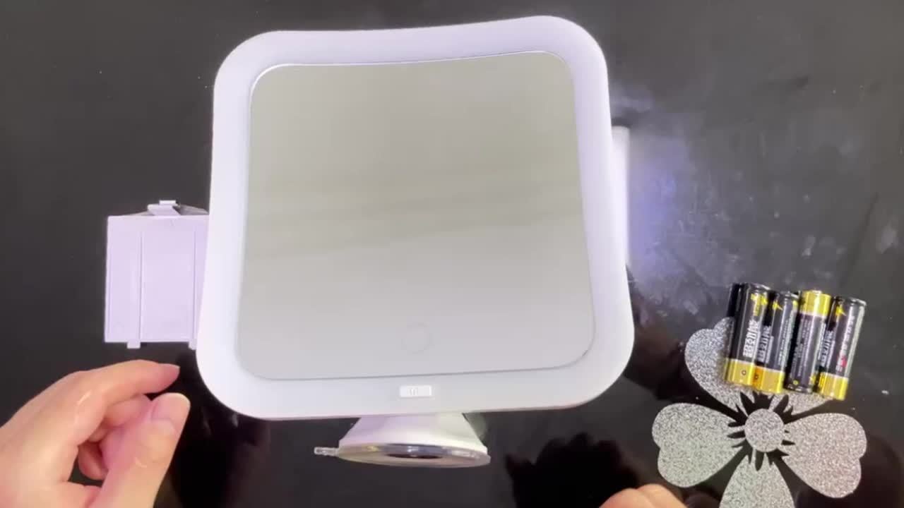 GlowSnap - Makeupspejl med touch-betjening og sugekop 2
