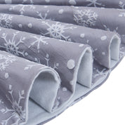 Grå baggrund hvid snefnug træ nederdel udklædningsrekvisitter 2