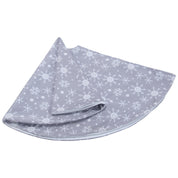 Grå baggrund hvid snefnug træ nederdel udklædningsrekvisitter 4