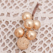 Gylden elegance | Juletræsbuketsæt til festlig dekoration 0