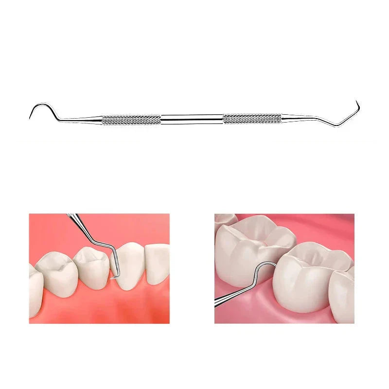 Dentaclean - Dental Explorer en Schaber gemaakt van roestvrij staal-3