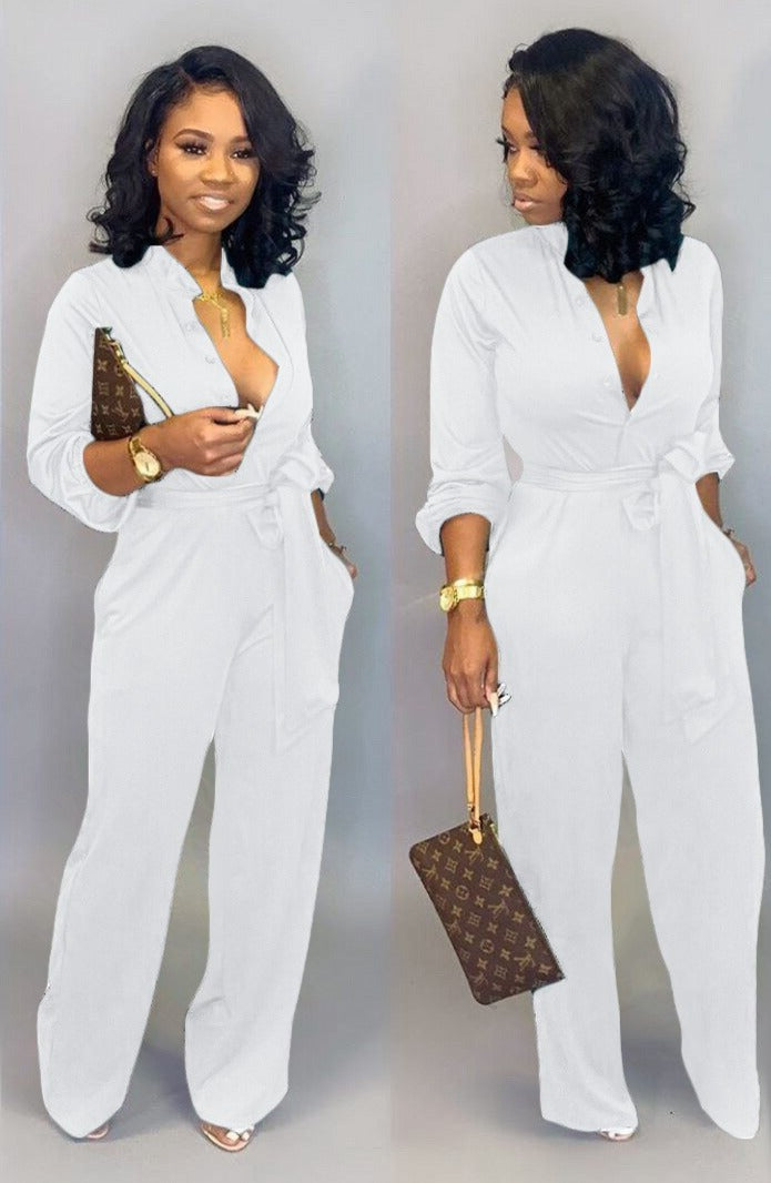 Stilfuld Didi Jumpsuit med Luksuriøse Lange Ærmer