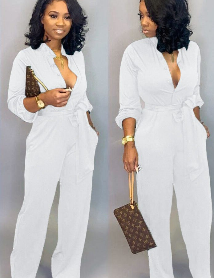 Stilfuld Didi Jumpsuit med Luksuriøse Lange Ærmer