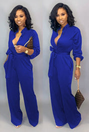 Stilfuld Didi Jumpsuit med Luksuriøse Lange Ærmer