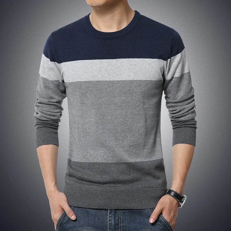 Dennis | Stribet Casual Herre Sweater