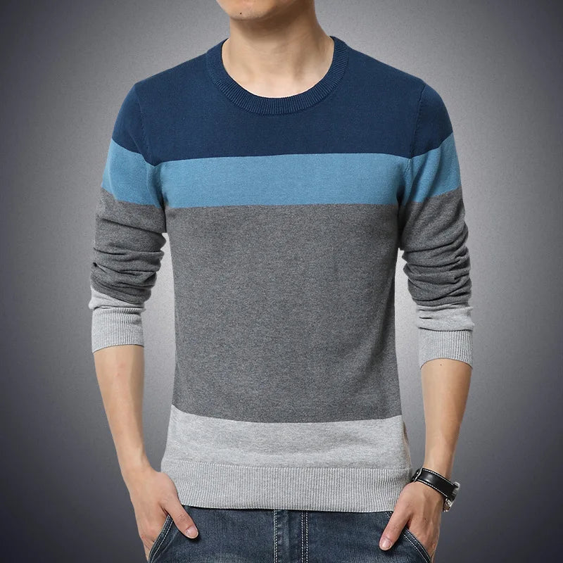 Dennis | Stribet Casual Herre Sweater